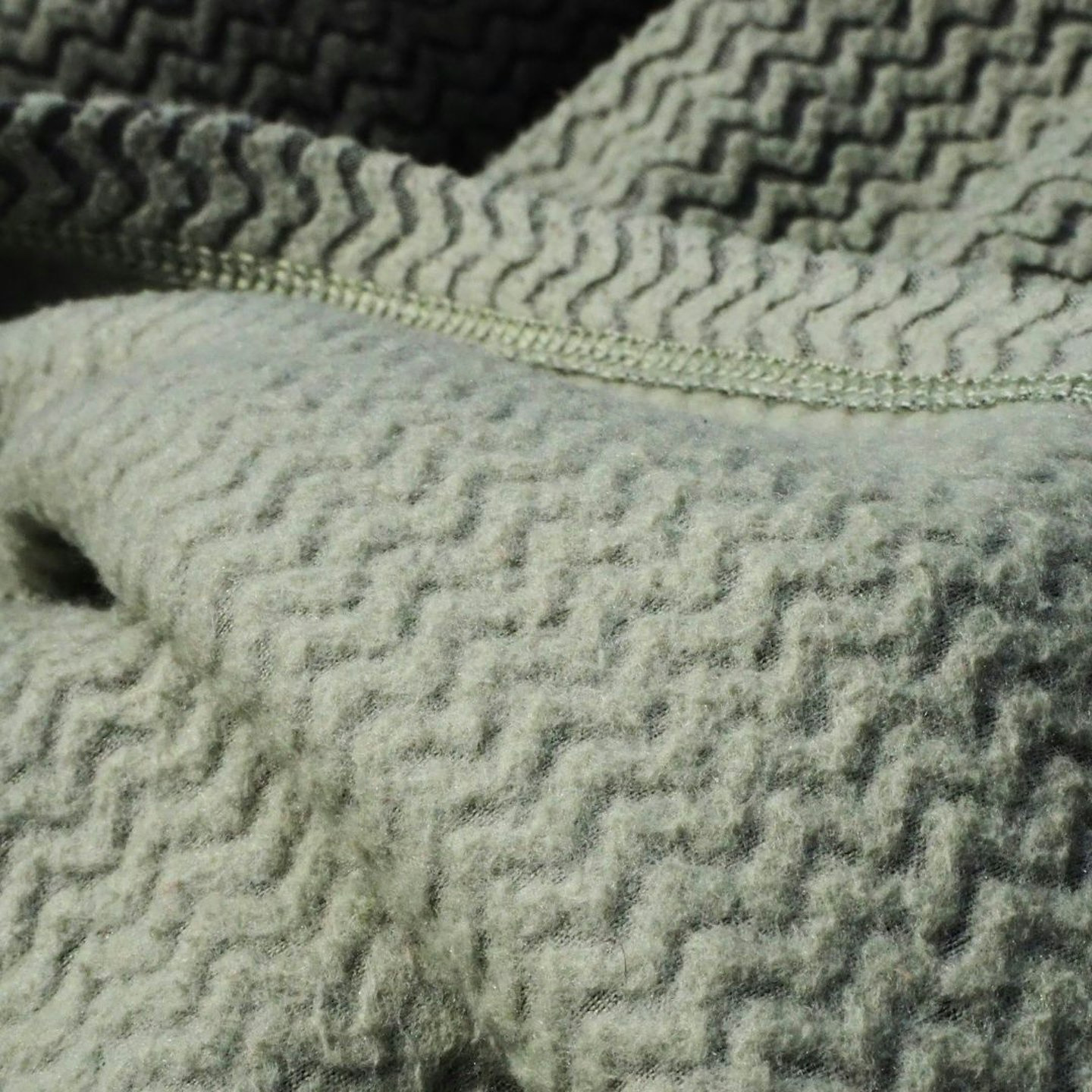 Closeup of Patagonia R1 Air Zip Neck inner fabric